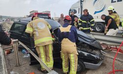 İlçe Girişinde Feci Kaza