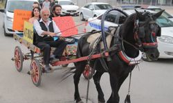 Bursa'da ulaşım zammına at arabalı tepki