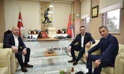 Başkan Kanar'dan Yeni Emniyet Müdürü Mithat Öztaş'a Ziyaret