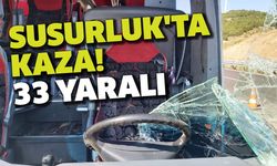 Susurluk'ta trafik kazası 33 yaralı