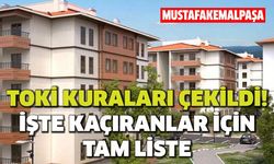 Mustafakemalpaşa'da TOKİ kuralarında tam liste açıklandı