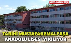 Resmi karar verildi: Mustafakemalpaşa Anadolu Lisesi yıkılıyor