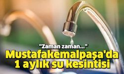 Mustafakemalpaşa'da 1 aylık su kesintisi