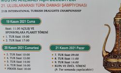 21. Uluslararası Türk Daması Şampiyonası Mustafakemalpaşa'da