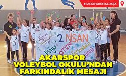 Akarspor Voleybol Okulundan Farkındalık Mesajı