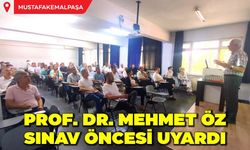 Prof. Dr. Mehmet Öz, Sınav Öncesi Uyardı