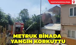 Metruk Binada Yangın Korkuttu