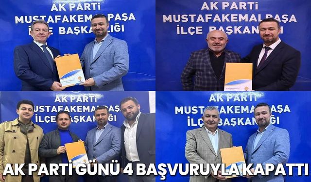 AK Parti Günü 4 Başvuruyla Kapattı
