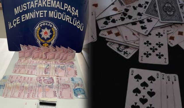 Mustafakemalpaşa Emniyeti'nden Kumar Operasyonu