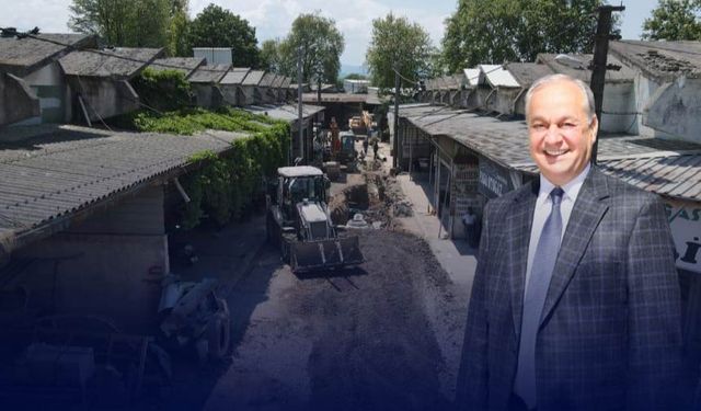 Altyapıda Sıra Bursa Caddesi'nde