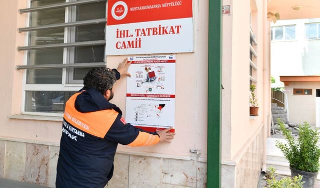 Belediyeden Depremi Hatırlatan Çalışma