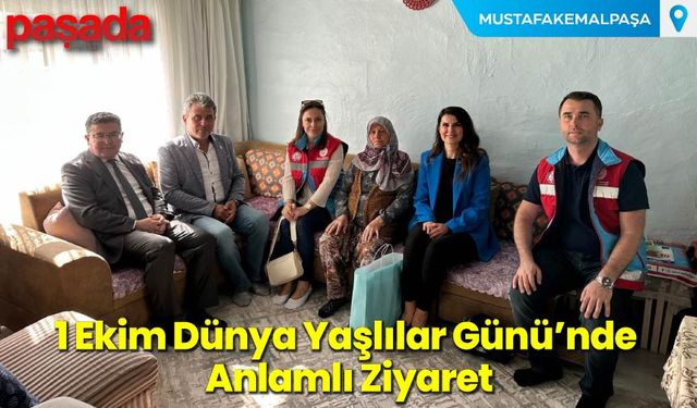 1 Ekim Dünya Yaşlılar Günü’nde Anlamlı Ziyaret