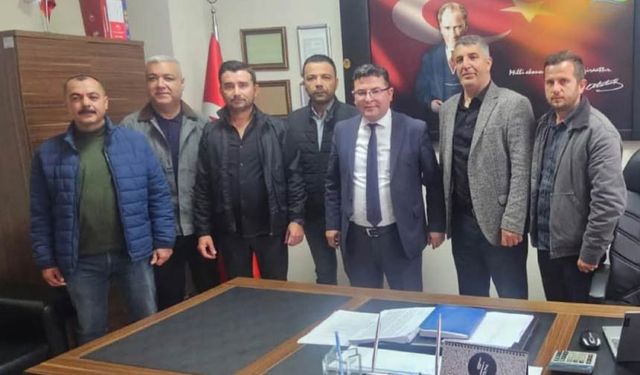 MHP'den İlçe Tarım Ziyareti Gündem Şap Hastalığı