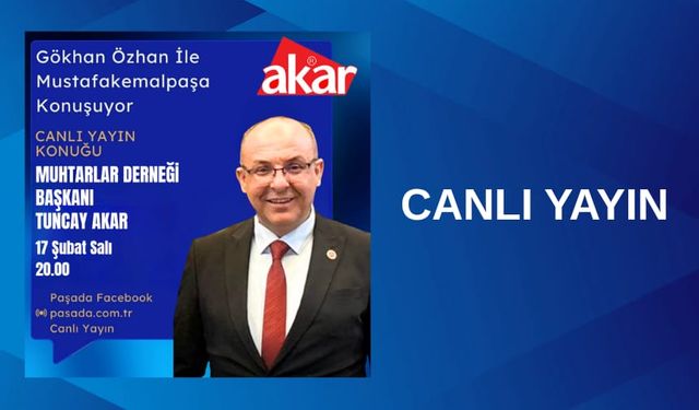 Stüdyo Canlı Yayın Konuğu Tuncay Akar