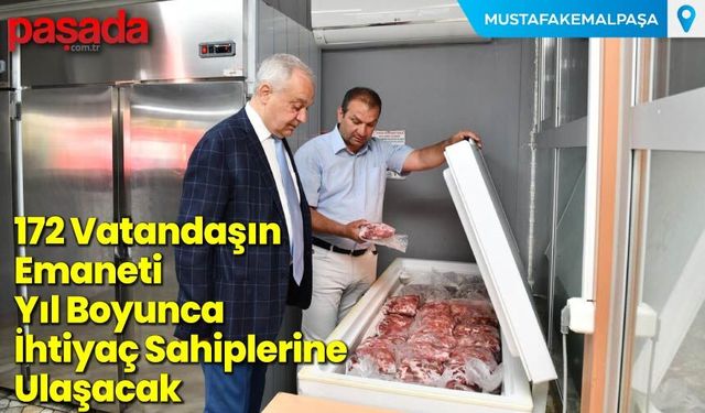 172 Vatandaşın Emaneti Yıl Boyunca İhtiyaç Sahiplerine Ulaşacak