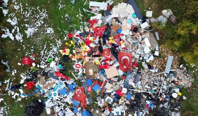 Hem Doğaya Hem Bayrağımıza Saygısızlık