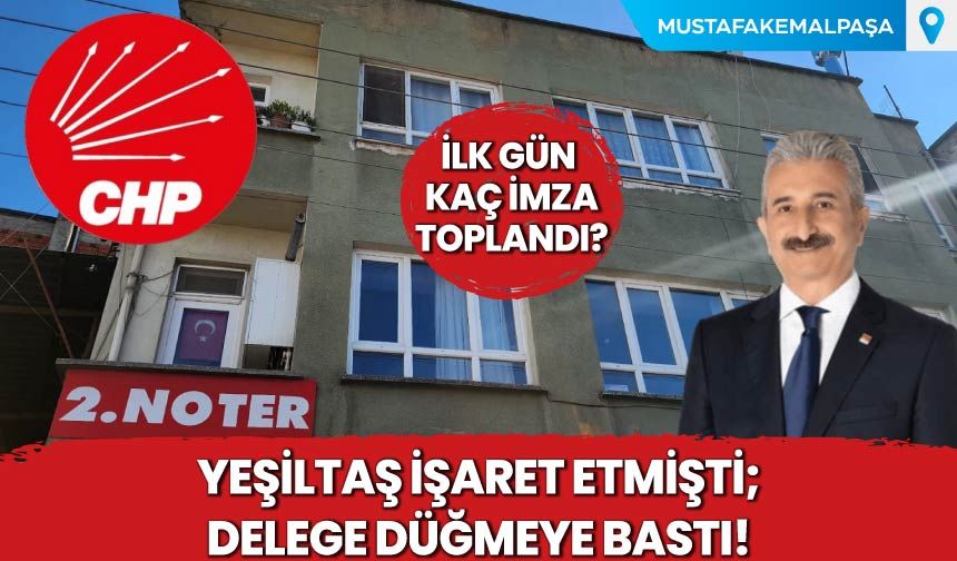 Yeşiltaş İşaret Etmişti, Delege Düğmeye Bastı!