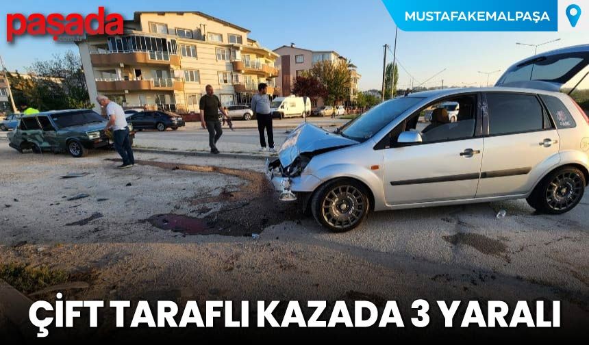 Çift Taraflı Kazada Üç Yaralı