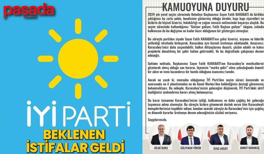 İYİ Parti'de Beklenen İstifalar Geldi