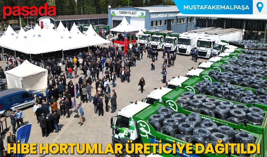 Hibe Hortumlar Üreticiye Dağıtıldı