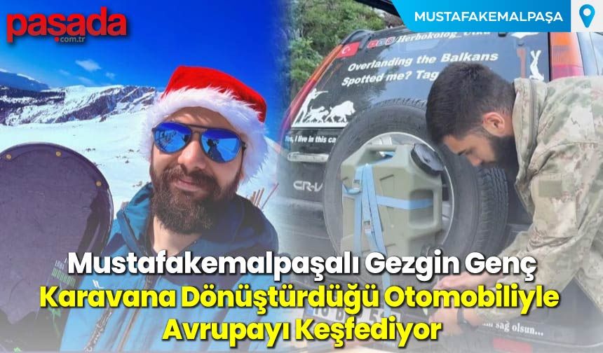 Karavana Dönüştürdüğü Otomobiliyle  Avrupayı Keşfediyor