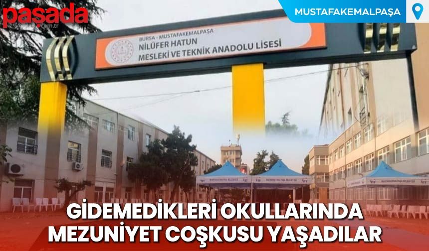 Gidemedikleri Okullarında Mezuniyet Coşkusu Yaşadılar