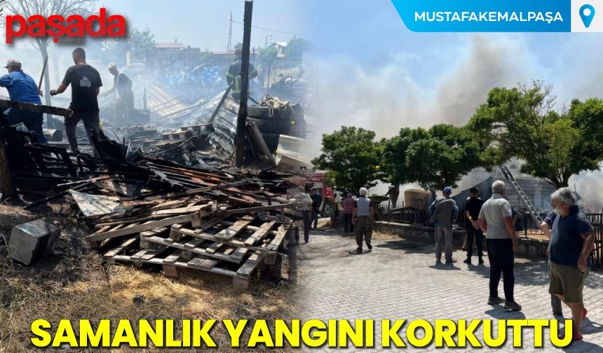 Samanlık Yangını Korkuttu
