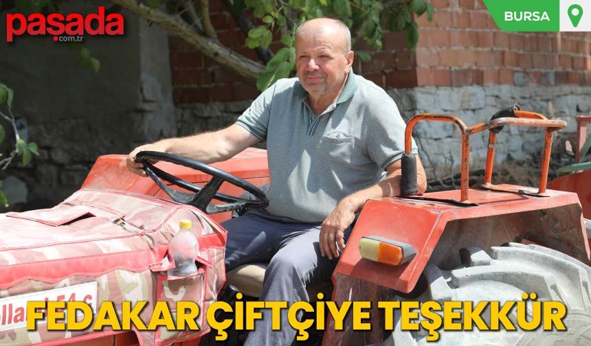 Fedakar Çiftçiye Teşekkür