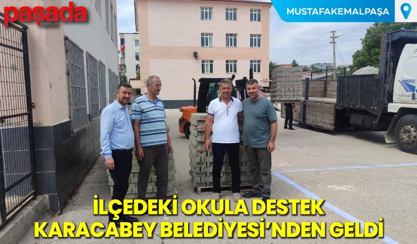 İlçedeki Okula Destek Karacabey Belediyesi'nden Geldi