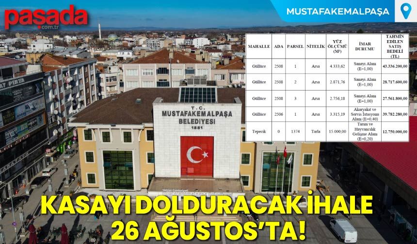 Kasayı Dolduracak İhale 26 Ağustos'ta!