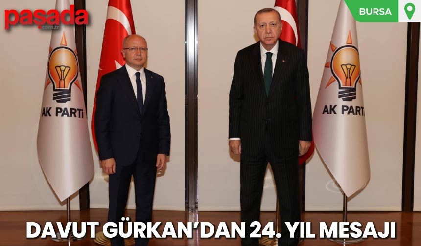 Davut Gürkan'dan 24. Yıl Mesajı