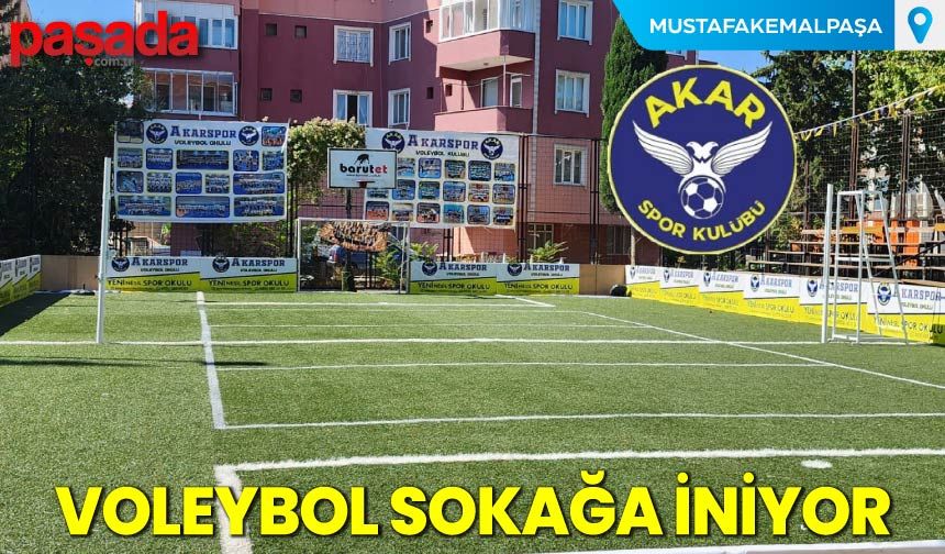 Voleybol Sokağa İniyor