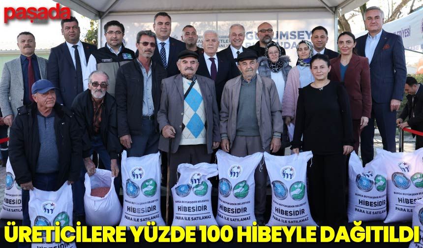 Üreticilere Yüzde 100 Hibeyle Dağıtıldı