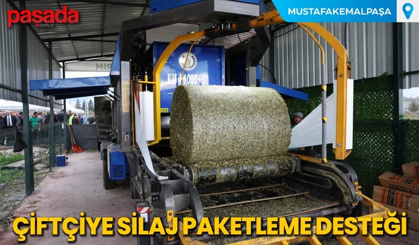 Çiftçiye Silaj Paketleme Desteği