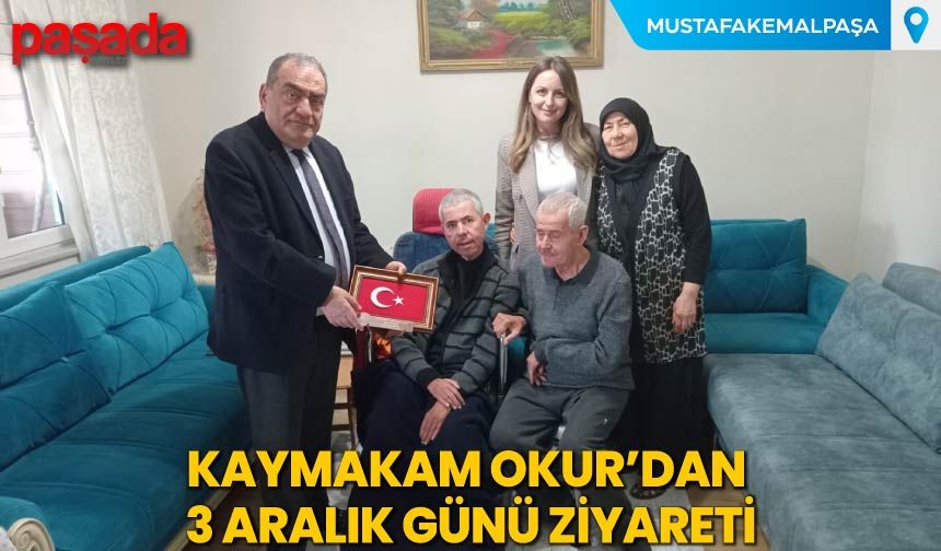 Kaymakam Okur’dan 3 Aralık Ziyareti