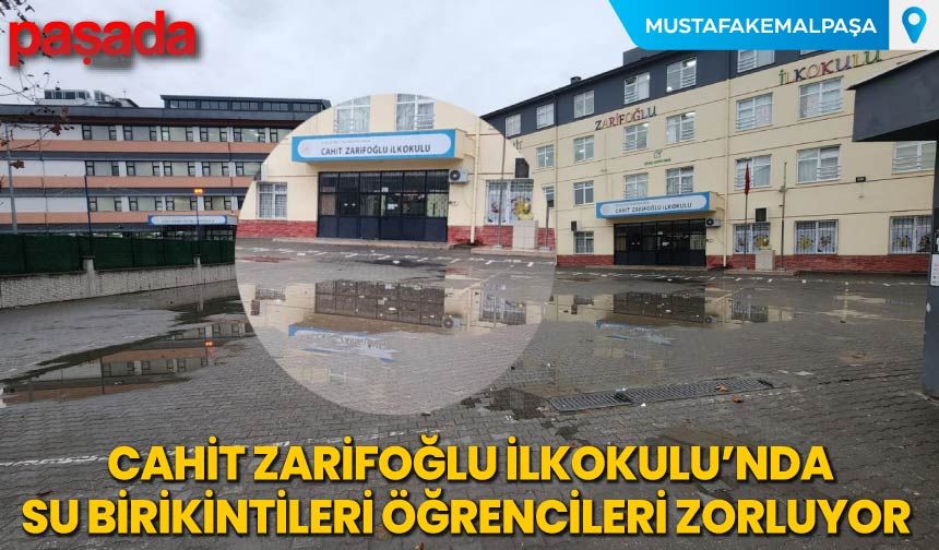 Cahit Zarifoğlu İlkokulu’nda Su Birikintileri Öğrencileri Zorluyor