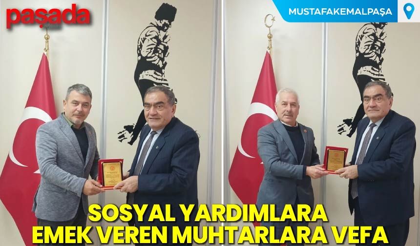 Sosyal Yardımlara Emek Veren Muhtarlara Vefa