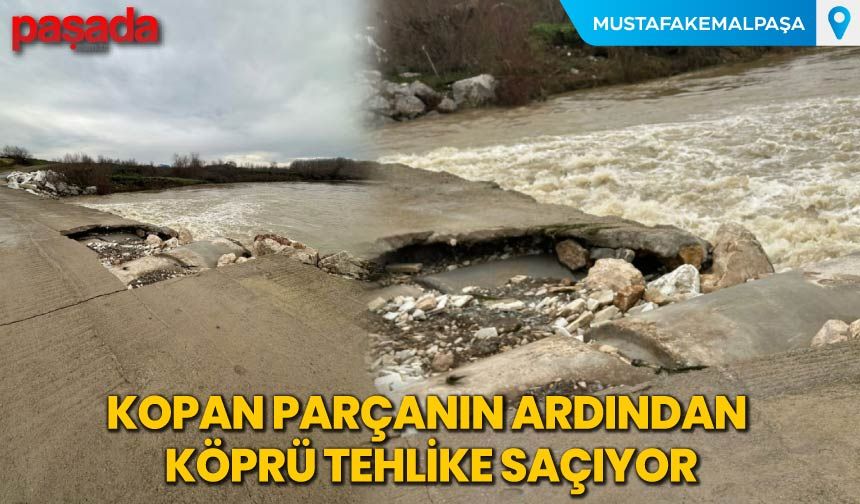 Kopan Parçanın Ardından Köprü Tehlike Saçıyor