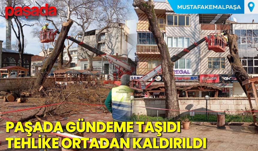 Paşada Gündeme Taşıdı, Tehlike Ortadan Kaldırıldı
