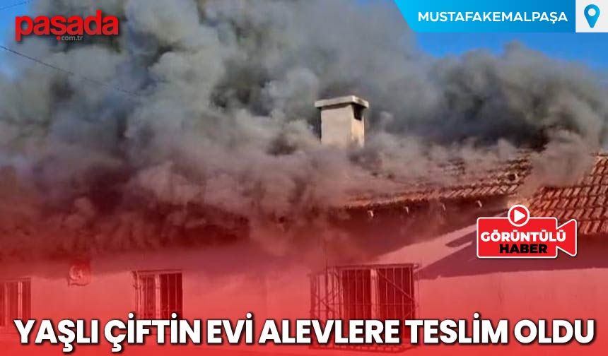 Yaşlı Çiftin Evi Alevlere Teslim Oldu