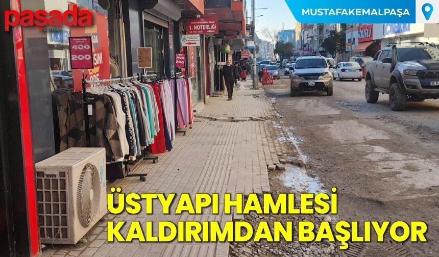 Üstyapı Hamlesi Kaldırımdan Başlıyor