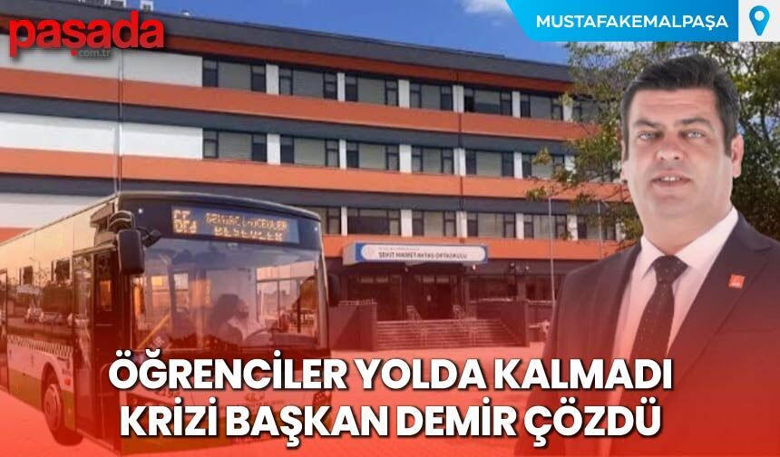 Öğrenciler Yolda Kalmadı, Krizi Başkan Demir Çözdü