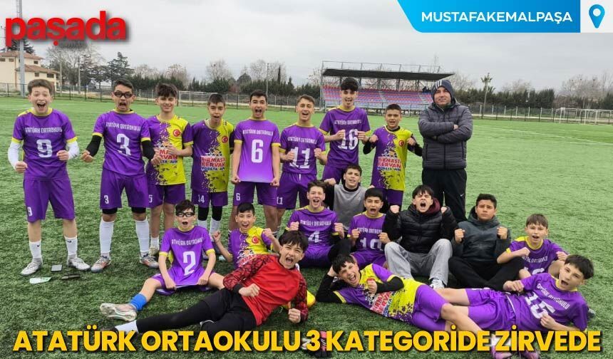 Atatürk Ortaokulu 3 Kategoride Zirvede