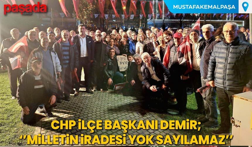 Başkan Demir ''Halkın İradesi Yok Sayılamaz''