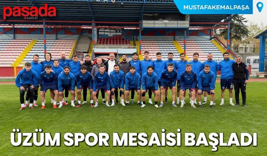 Üzüm Spor Mesaisi Başladı