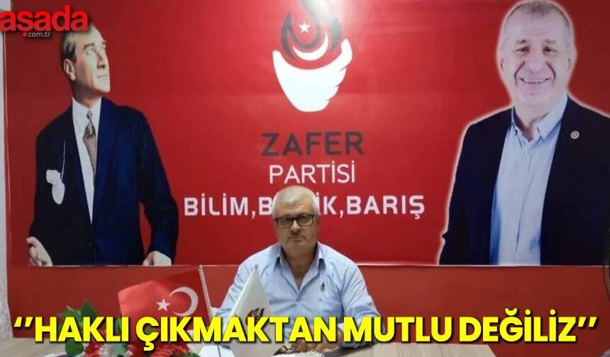 Başkan Şenkuyumcu'' Haklı Çıkmaktan Mutlu Değiliz''