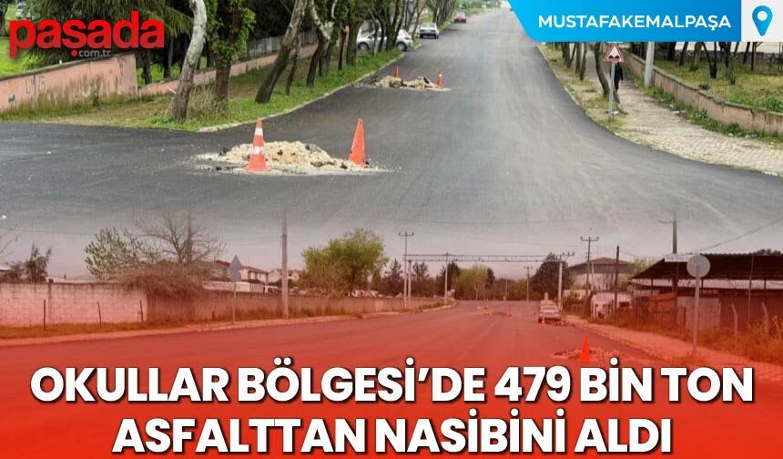 Okullar Bölgesi'de 479 Bin Ton Asfalttan Nasibini Aldı