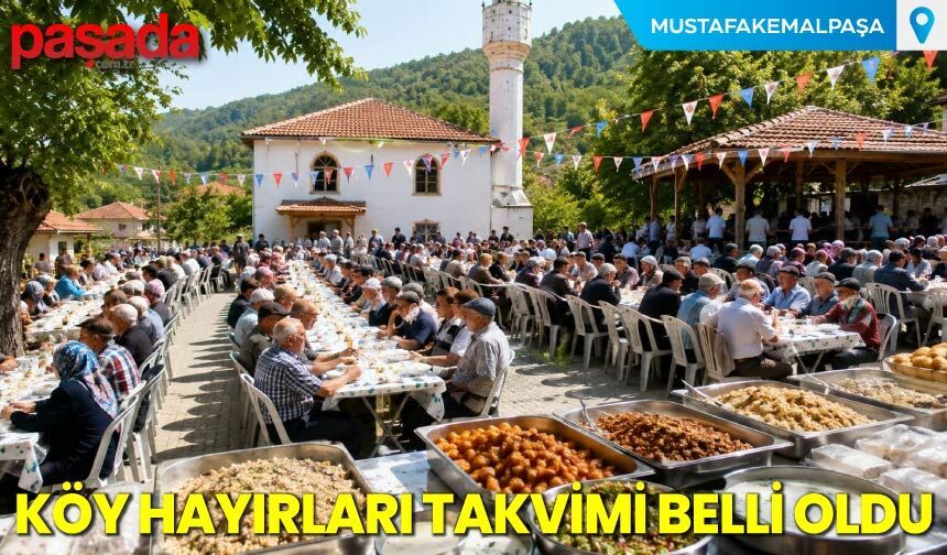 Köy Hayırları Takvimi Belli Oldu