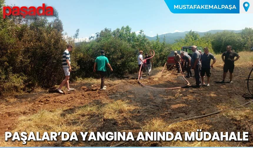 Paşalar'da Yangına Anında Müdahale