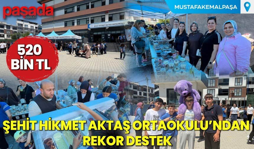 Şehit Hikmet Aktaş Ortaokulu'ndan Rekor Destek